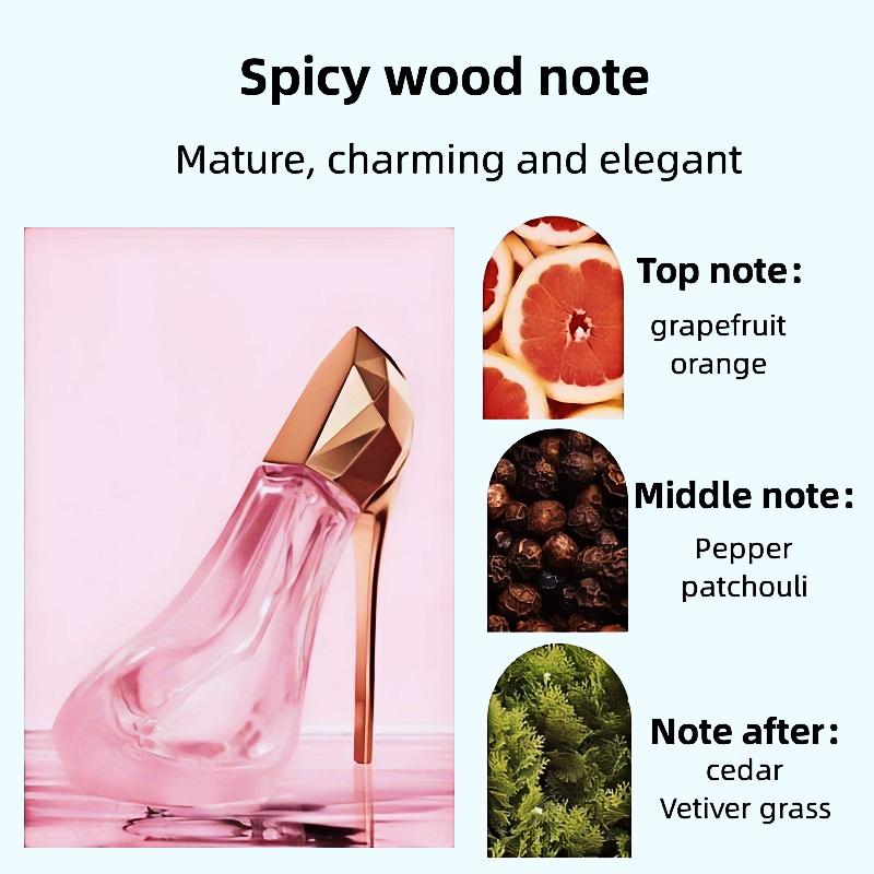 Deold Elegant Cedar Gourmand Perfume for Women withLong-Lasting, BPA-Free Scent for Everyday & Romance, ldealChristmas Gift