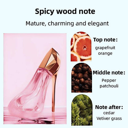 Deold Elegant Cedar Gourmand Perfume for Women withLong-Lasting, BPA-Free Scent for Everyday & Romance, ldealChristmas Gift